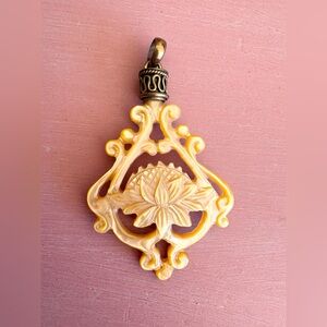 Lotus Necklace Pendant - 2.5”